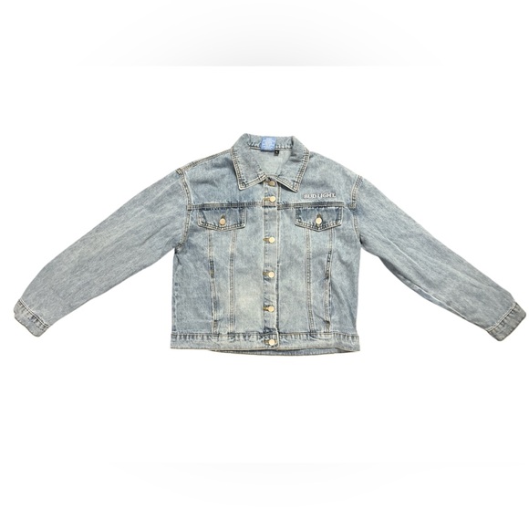 Vintage Bud Light Denim Fringe Jacket size large - Picture 5 of 8